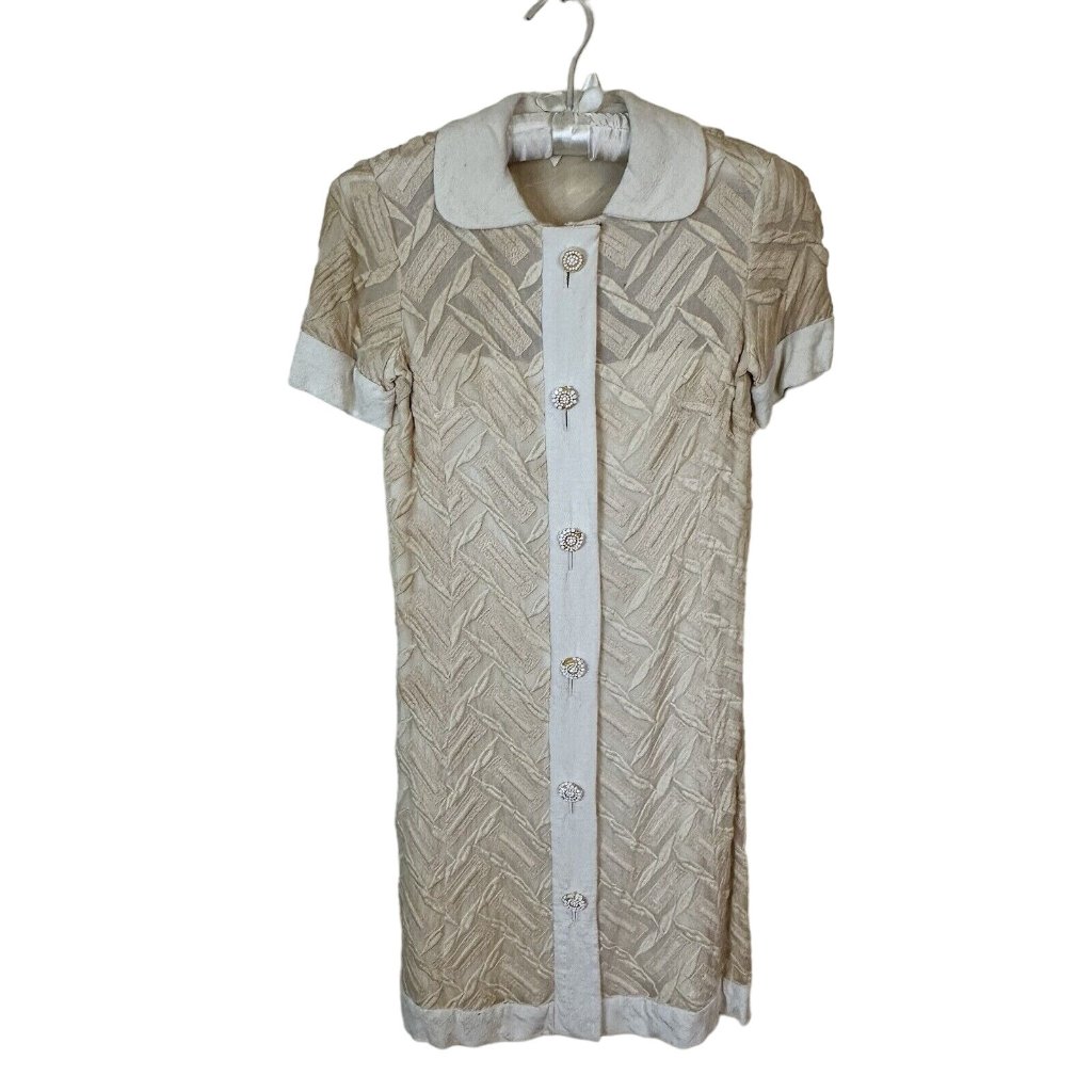 Vintage 1960s Shannon Rodgers Jerry Silverman Womens Xs Mod Mini Dress Mad Men
